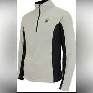 Spyder Men's Outbound 1/4 Zip Core Pullover Sweater Grey Large